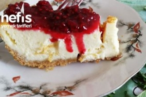 Sade Cheescake Tarzı Kek Sade Cheescake Tarzı Kek