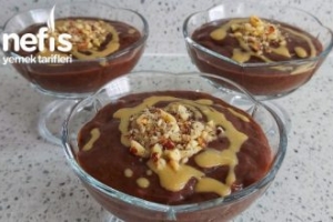Tahinli Hurmalı Pişmeyen Puding Tahinli Hurmalı Pişmeyen Puding