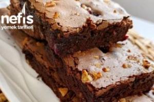 Çikolatalı Vişneli Browni Kek Çikolatalı Vişneli Browni Kek