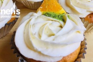 Portakal Jöleli Cupcake Portakal Jöleli Cupcake