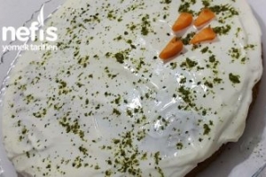 Şeker İlavesiz Kremalı Havuçlu Kek Şeker İlavesiz Kremalı Havuçlu Kek