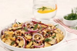 Börülceli Bakla Salatası Börülceli Bakla Salatası