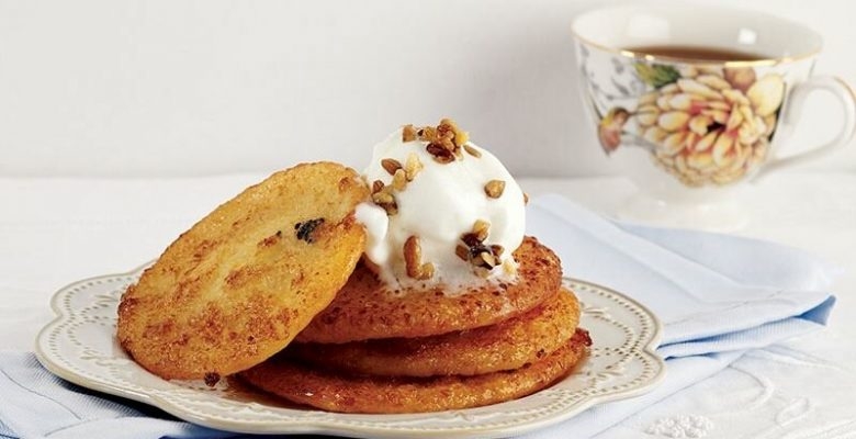 Dondurmalı Ve Cevizli Yassı Kadayıf Dondurmalı Ve Cevizli Yassı Kadayıf