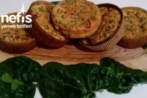 Ispanaklı Sucuklu Kaşarlı Muffin Ispanaklı Sucuklu Kaşarlı Muffin
