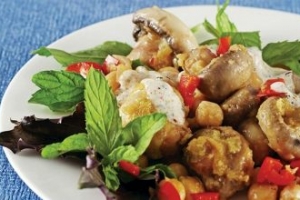 Mantarlı Ilık Salata Mantarlı Ilık Salata