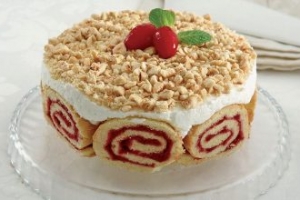 Muzlu Ve Kızılcık Marmelatlı Pasta Muzlu Ve Kızılcık Marmelatlı Pasta