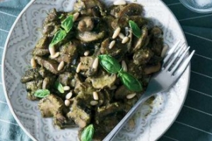 Pesto Soslu Mantar Sote Pesto Soslu Mantar Sote