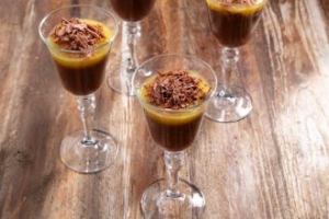 Portakal Pelteli Çikolatalı Puding Portakal Pelteli Çikolatalı Puding