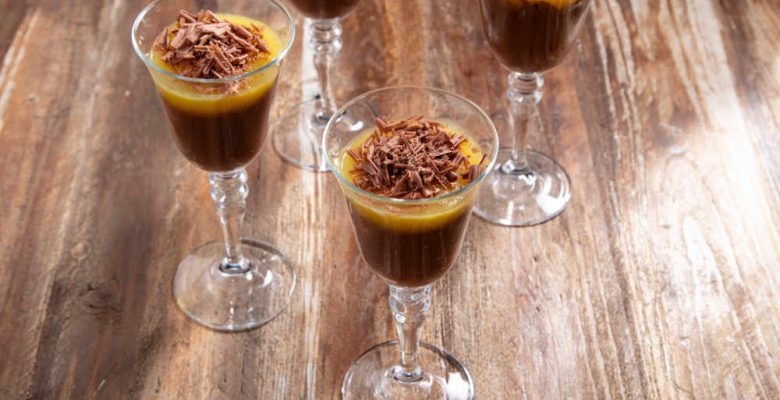 Portakal Pelteli Çikolatalı Puding Portakal Pelteli Çikolatalı Puding