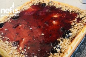 Böğürtlen Soslu Cheesecake Böğürtlen Soslu Cheesecake