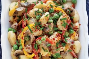 Mantar Ve Bezelye Soslu Gnocchi Mantar Ve Bezelye Soslu Gnocchi