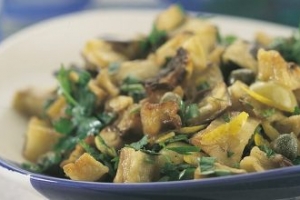 Yeşil Zeytinli Patlıcan Salatası Yeşil Zeytinli Patlıcan Salatası