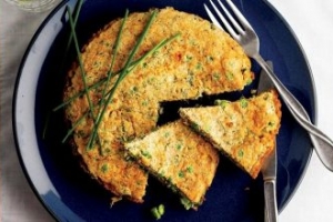 Yulaflı Ve Bezelyeli Omlet Yulaflı Ve Bezelyeli Omlet