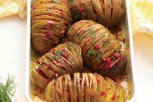 Zerdeçallı Akordeon Patates Zerdeçallı Akordeon Patates