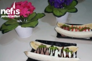 Dondurmalı Muz Sandviç Banana Split Dondurmalı Muz Sandviç Banana Split