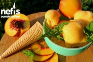 Şeftali Sorbe Muhteşem Yaz Tatlısı Şeftali Sorbe Muhteşem Yaz Tatlısı