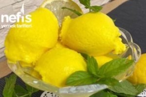 Konut Üretimi Limonlu Dondurma Konut Üretimi Limonlu Dondurma
