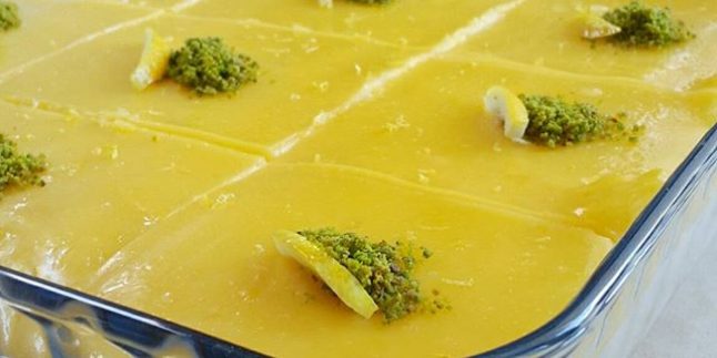 Limonlu Muhallebi Tatlısı