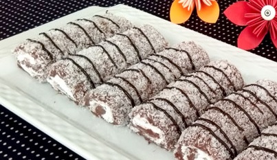 Muhallebili Kremalı Sarma Tatlısı
