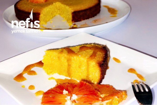 Helva Lezzetinde Diyete Yerinde Ve Portakallı Enfes Kek (Glutensiz, Şekersiz Ve Badem Unuyla)