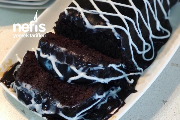 Çikolata Ve Süt Soslu Kakaolu Baton Kek