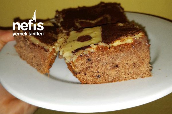 Kestaneli Vanilya Soslu Kek