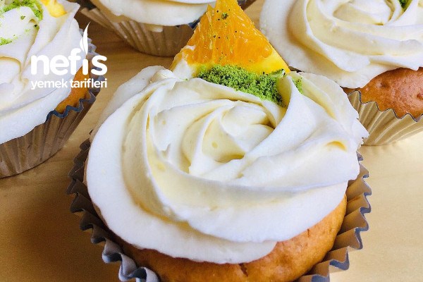 Portakal Jöleli Cupcake