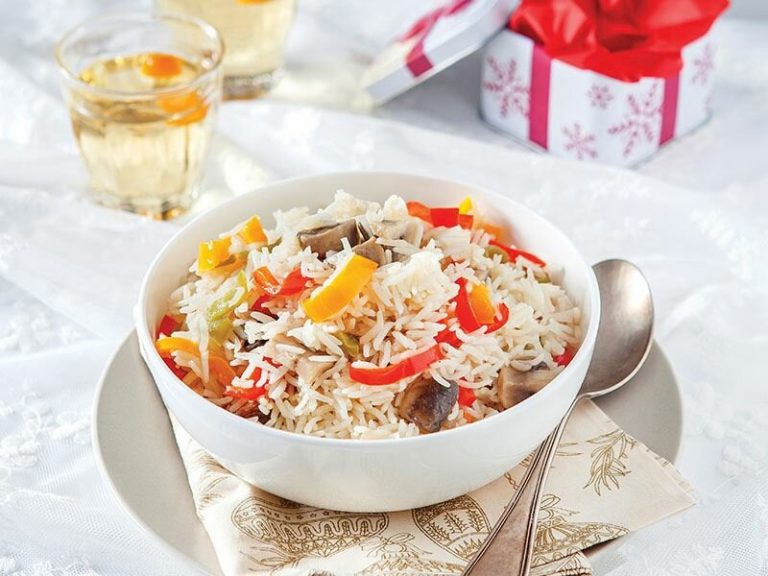 Biberli Ve Mantarlı Pilav