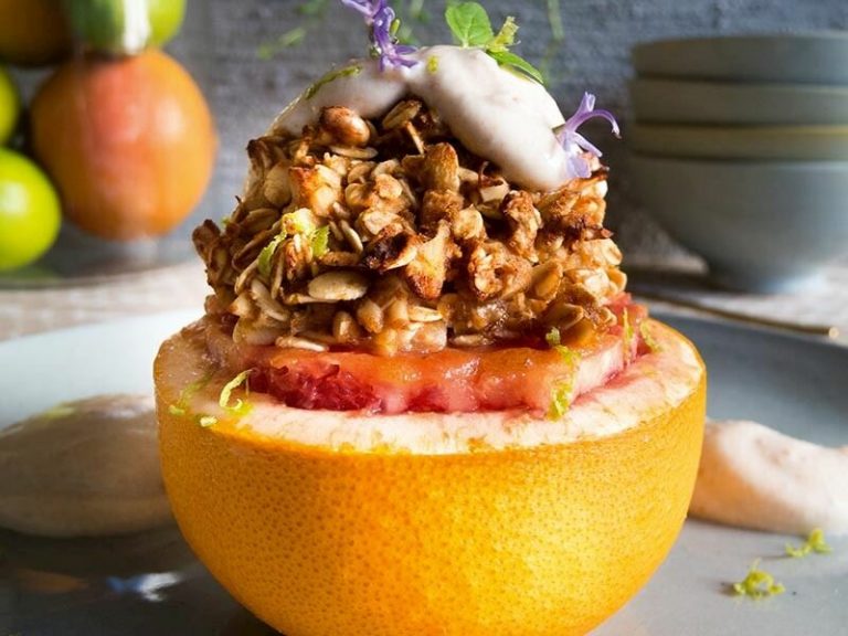 Fırında Granolalı Greyfurt