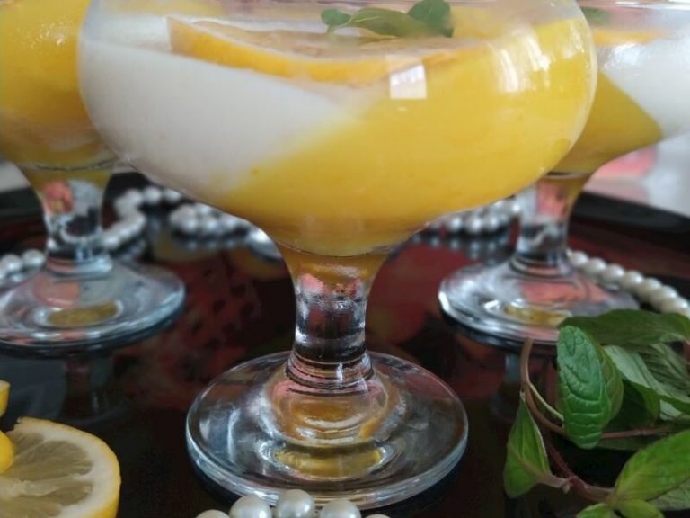 Limon Jöleli Sakızlı Muhallebi