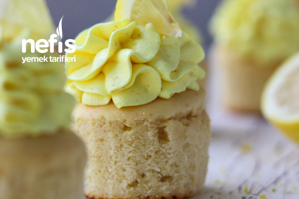 Limon Kremalı Vanilyalı Cupcake