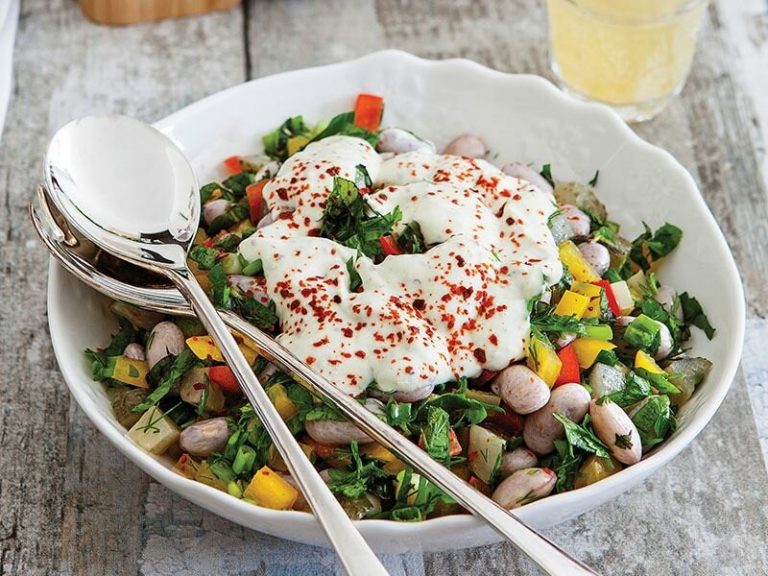 Yoğurtlu Barbunya Salatası