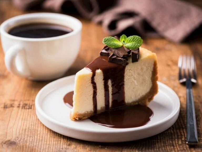 Çikolata Soslu Cheesecake