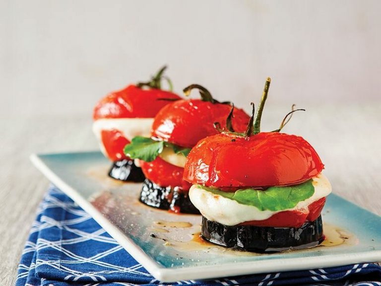 Fırınlanmış Caprese Salata