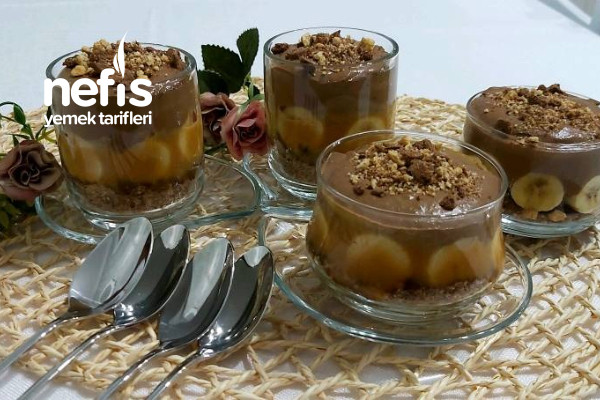 Muz Karamel Çikolatalı Kup