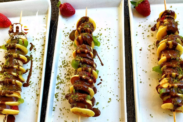 Çöp Şişte Meyveli Pankek