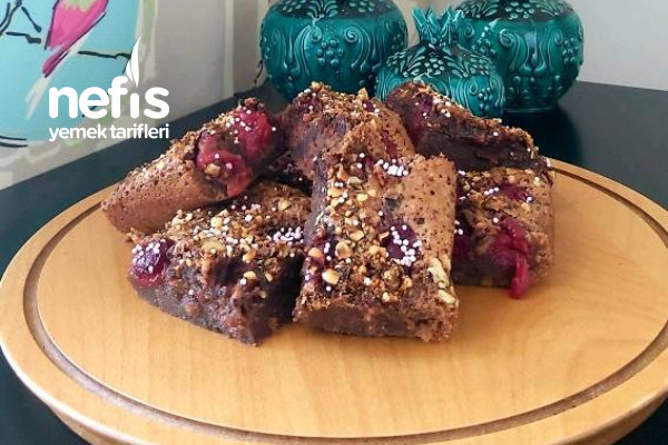 Hazelnut Cherry Brownie
