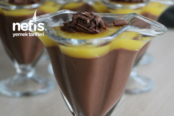 Portakal Pelteli Çikolatalı Puding Videolu