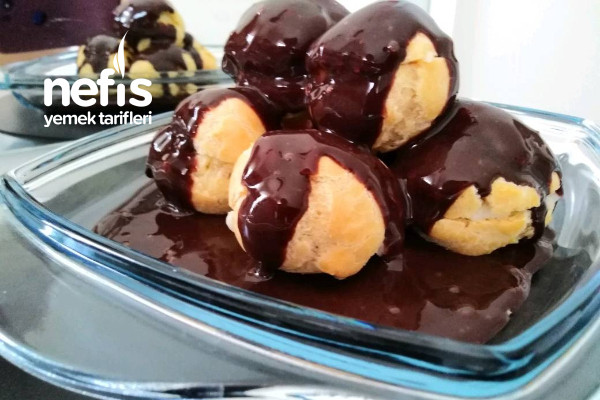 Hazır Almaya Son Bütün Miktarlı Profiterol Miksersiz Yumurta Kokusuz
