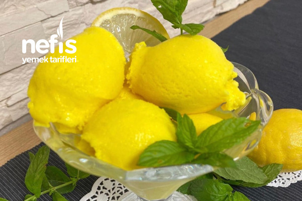 Konut Üretimi Limonlu Dondurma