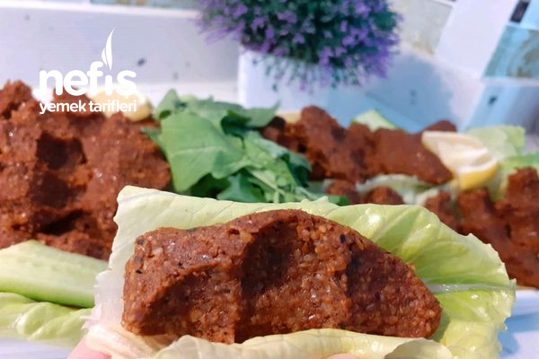 1 Kadeh Bulgur İle 5 Dakikada Bir Tabak Dolusu Şipşak Etsiz Ham Köfte Yoğurmadan Yorulmadan